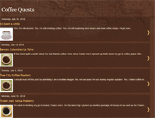 Tablet Screenshot of coffeequests.com